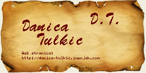 Danica Tulkić vizit kartica